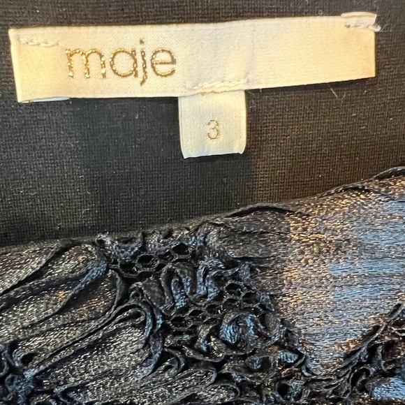 Maje Lace Peplum Dress - Picture 11 of 12